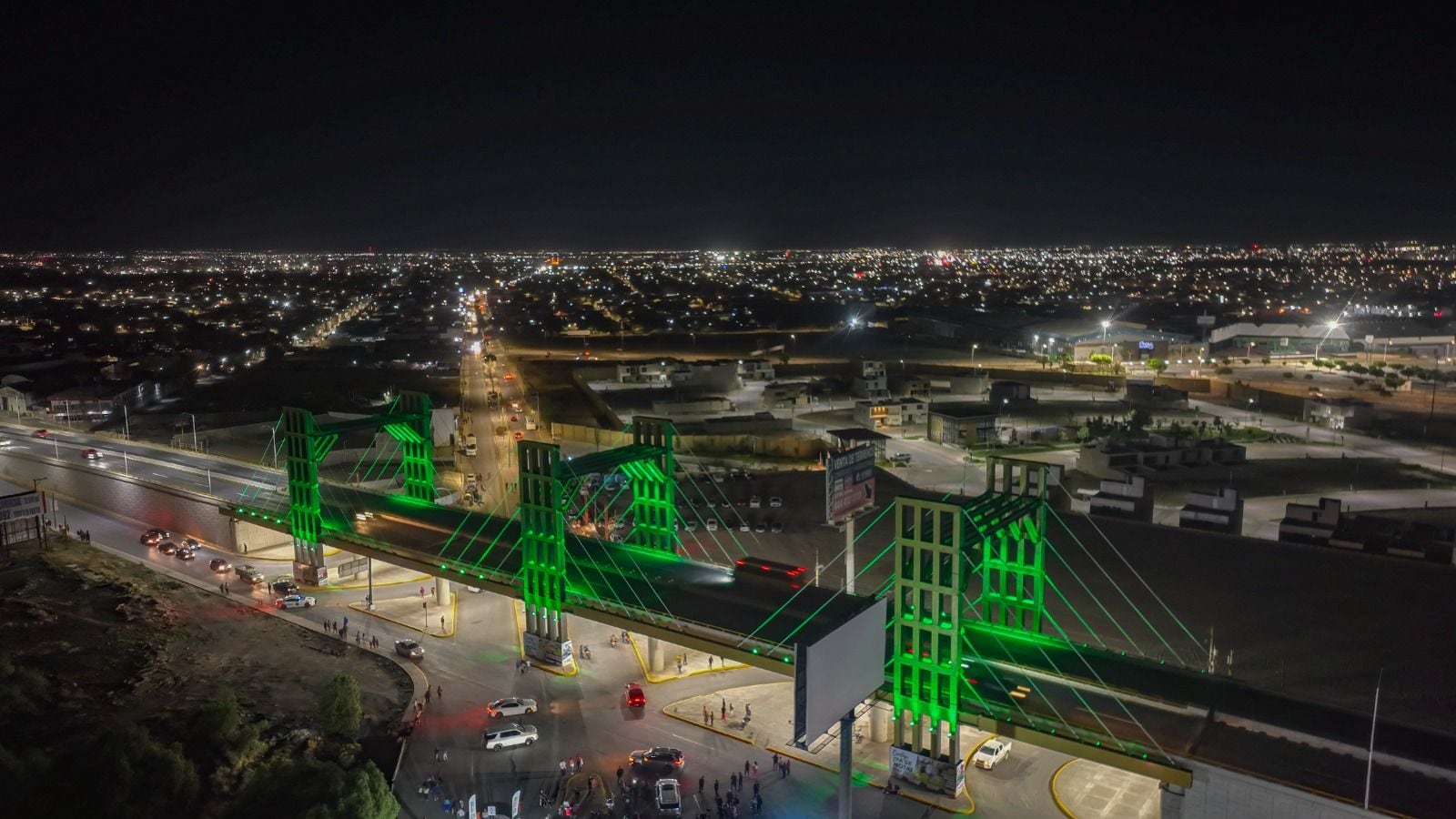 Ricardo Gallardo Cardona inaugura sistema atirantado en el puente de Circuito Potosí