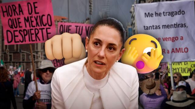 Claudia Sheinbaum contra la marcha INE o "En Defensa de la Democracia"