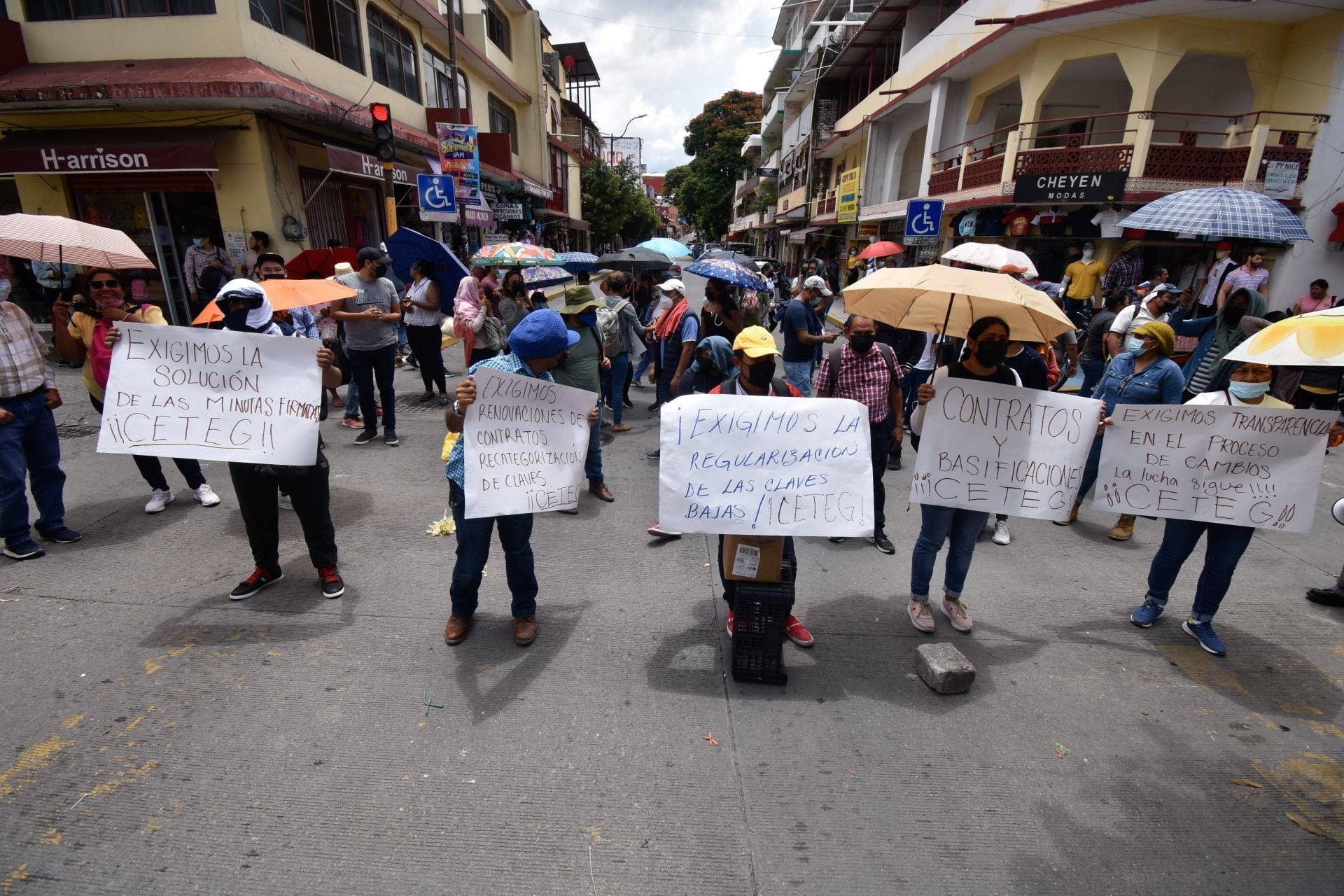 Protesta de la CETEG