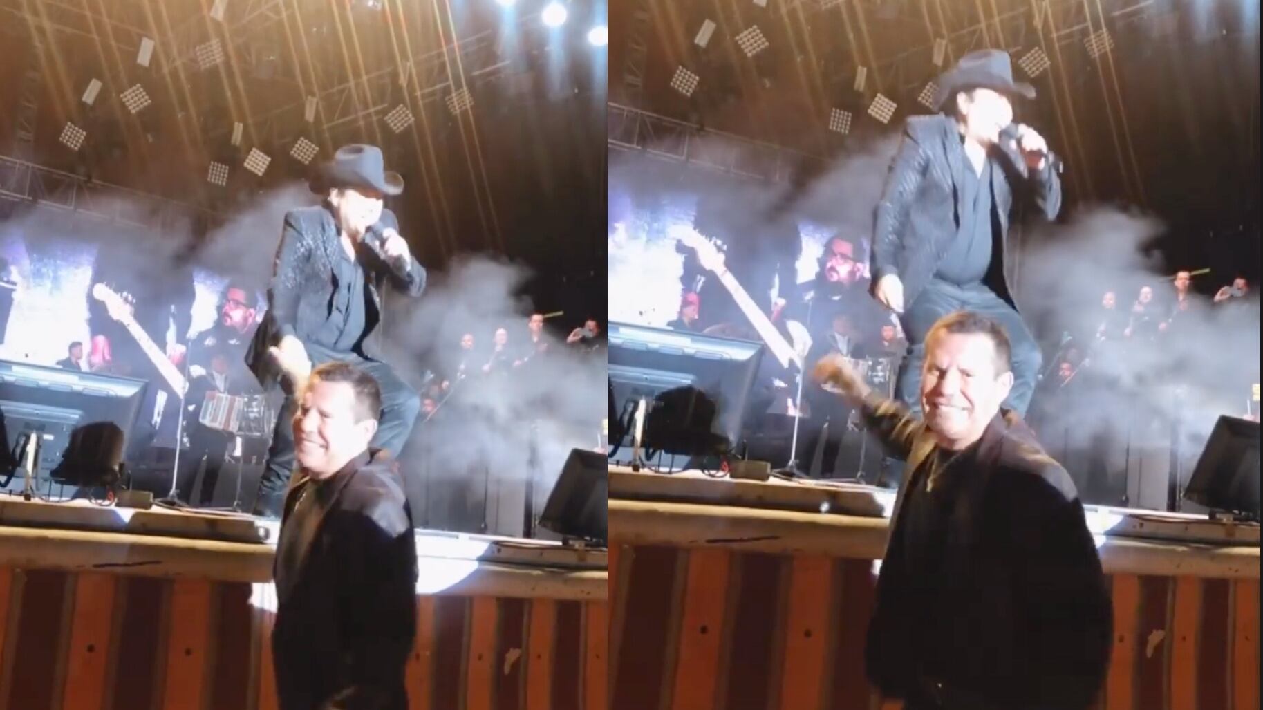 Julión Álvarez homenajea a Julio César Chávez en concierto (VIDEO)