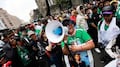 Madres buscadoras protestan rumbo al FIFA Fan Festival de Guadalajara