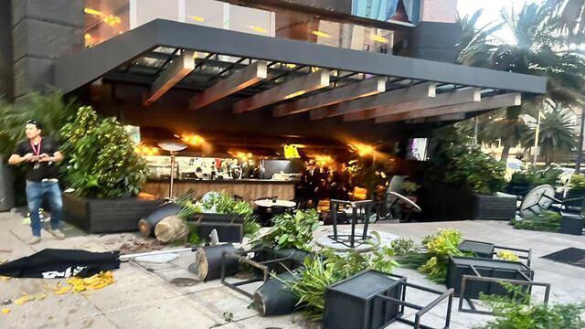 Daños en el Sonora Grill de Paseo de Reforma