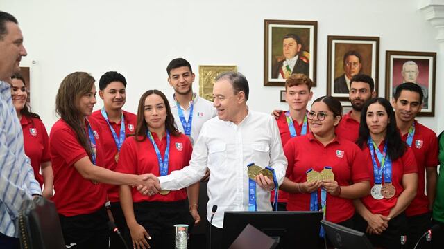 Alfonso Durazo reconoció a medallistas de Sonora en Juegos Centroamericanos y del Caribe 2023