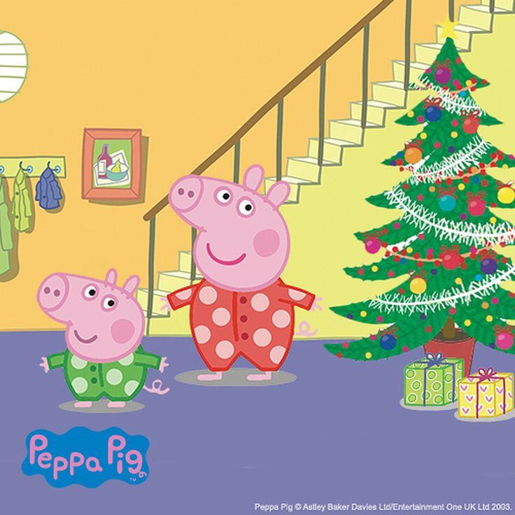 Tarjetas navideñas de Peppa Pig para imprimir y regalar en Navidad