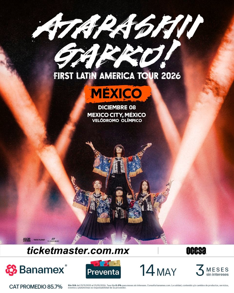 Atarashii Gakko! vuelve a México: fecha y boletos para el Velódromo Olímpico