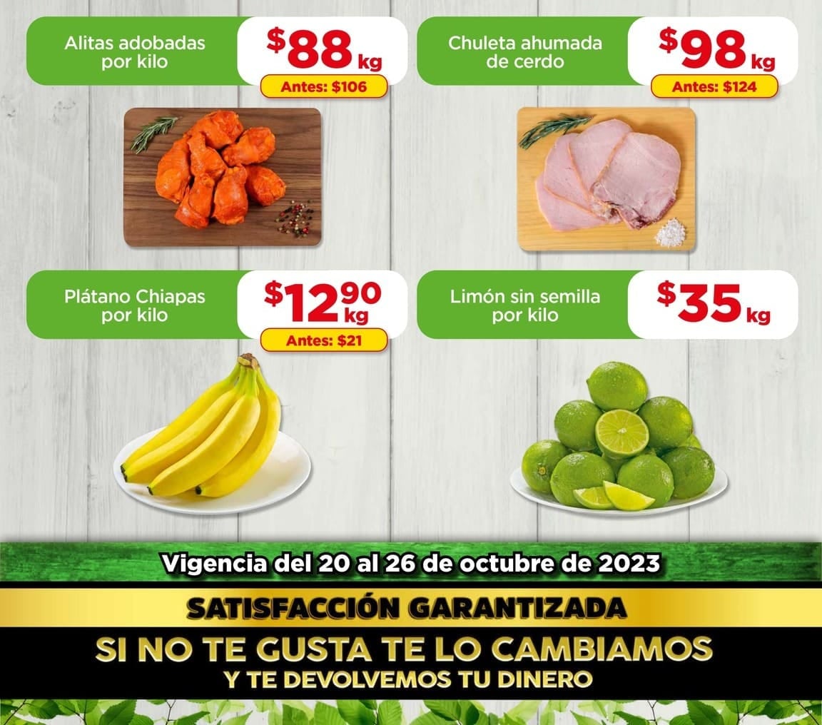 Bodega Aurrerá Tianguis de Frutas y Verduras 24 al 26 de octubre 2023: Estas son las mejores ofertas