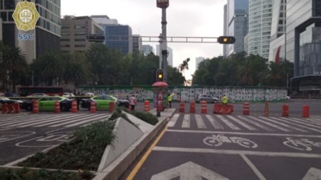 Cierre de Paseo de la Reforma afecta paso de Línea 7 del Metrobús CDMX