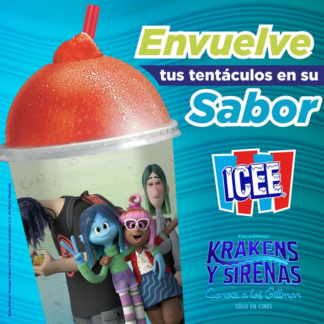 Vaso ICEE de Krakens y Sirenas