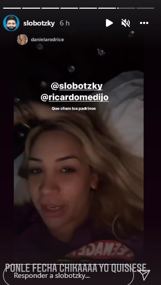 Slobotzky si quiere ser padrinos del podcast de Daniela Rodrice.