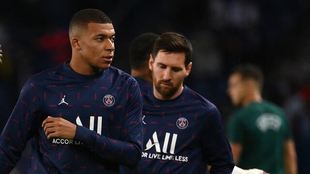 Kylian Mbappé y Lionel Messi