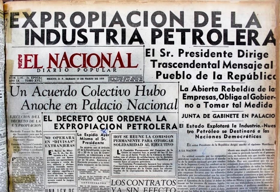 Expropiación petrolera/Foto: Plácido Garza