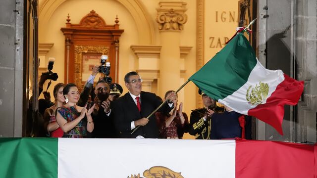 Sergio Salomón encabeza Grito de Independencia 2024 Puebla