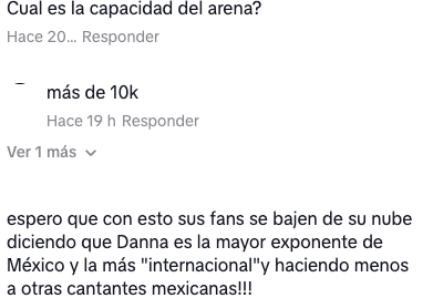 Usuarios se burlan de Danna Paola por no llenar sus conciertos.