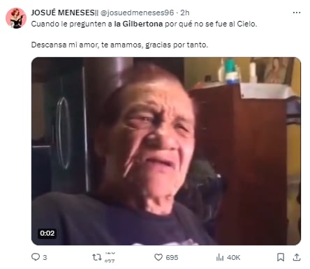 Memes despidiendo a La Gilbertona recordando su peculiar sentido del humor