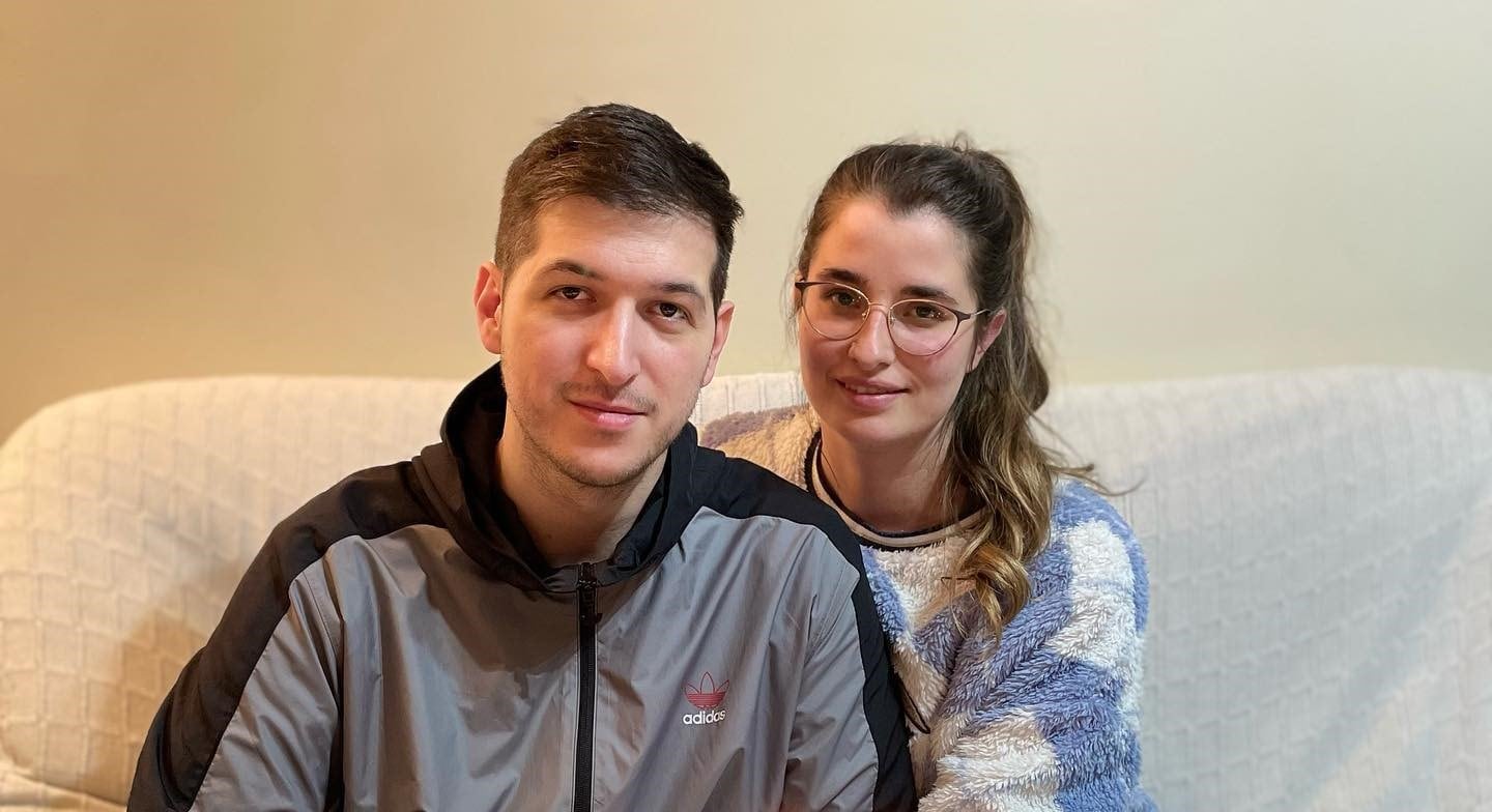 Chuty y su novia Nerea Muro