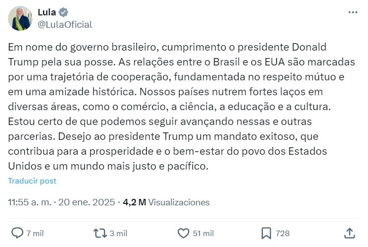 Claudia Sheinbaum y Lula da Silva