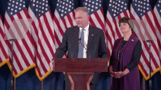 Tim Kaine, candidato a la Vicepresidencia de EU