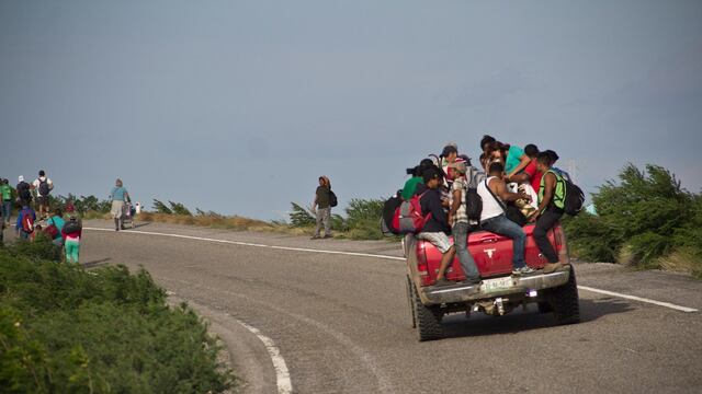 Caravana migrante La Ventosa