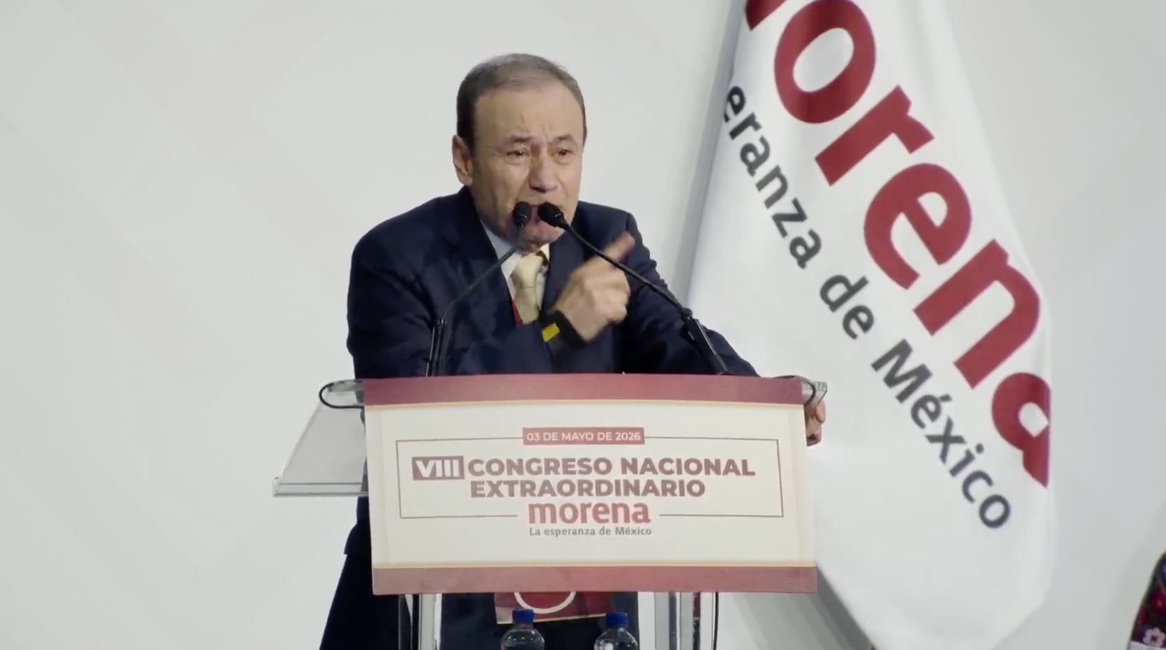 Alfonso Durazo en el Congreso Nacional Extraordinario