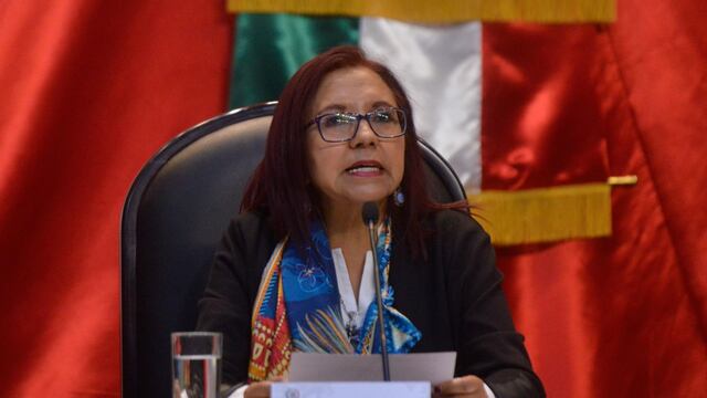 Leticia Ramírez Amaya, secretaria de Educación, durante su comparecencia ante la Comisión de Educación de la Cámara de Diputados