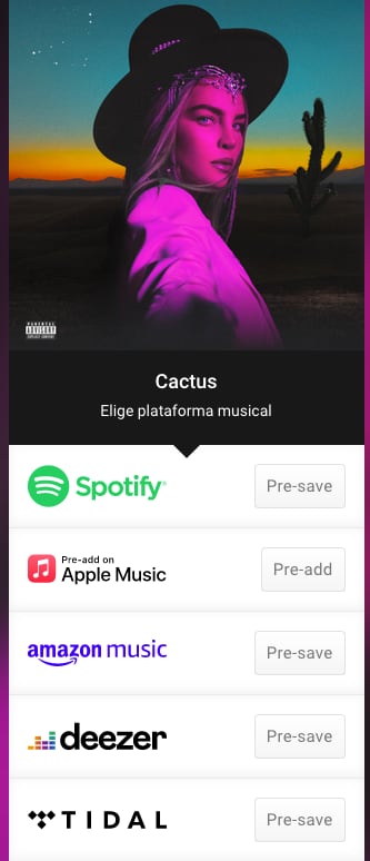 Preguardar la nueva canción de Belinda "cactus".