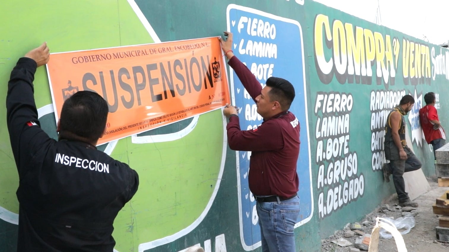 Escobedo suspende establecimientos de compra-venta tras operativo de verificación