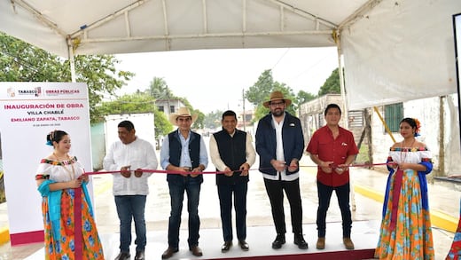 Javier May invierte 13.2 mdp para mejorar infraestructura urbana en Villa Chablé