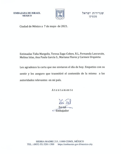Carta a Embajada
