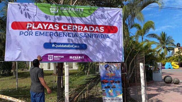 Cierre de playas en Nayarit