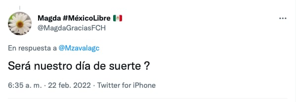 Tuit de respuesta a Margarita Zavala