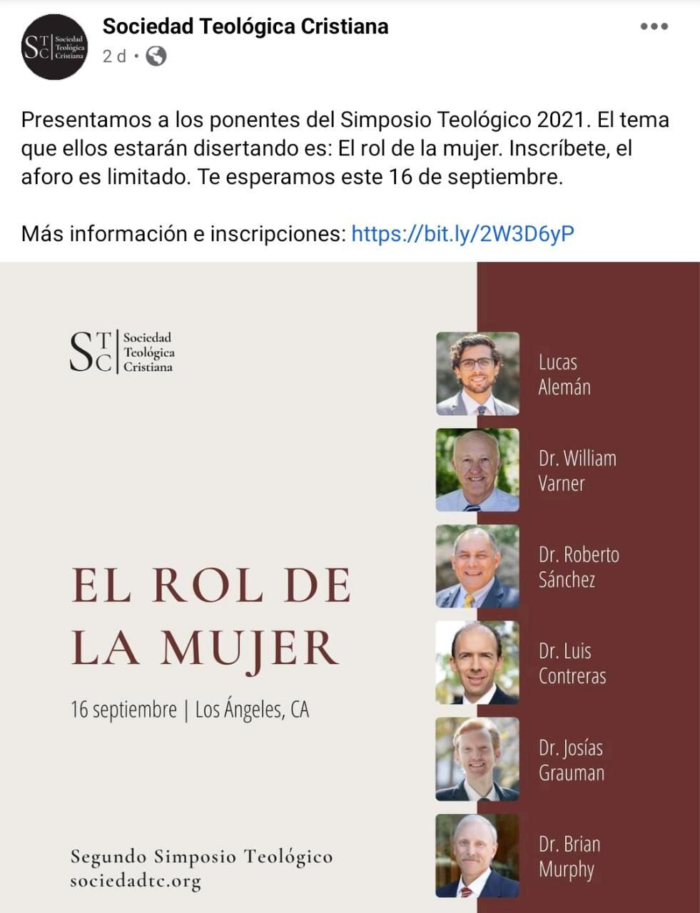 Evento de la Sociedad Teológica Cristiana