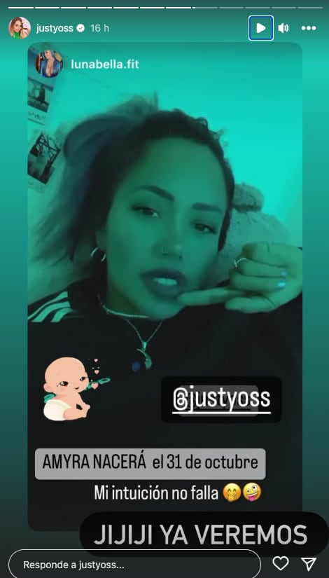 Luna Bella asegura que la bebé de YosStop nacerá el 31 de octubre