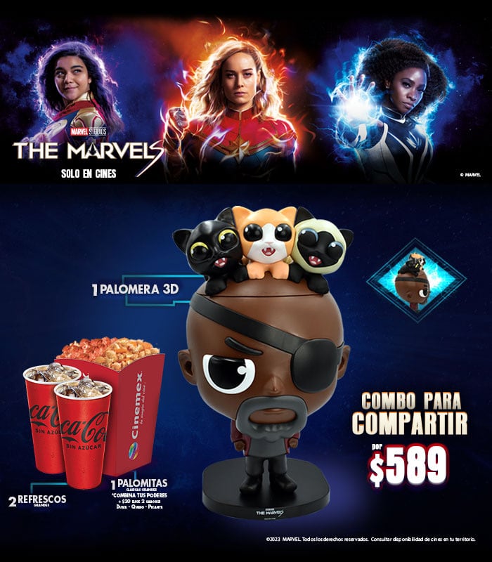 Combo de The Marvels en Cinemex