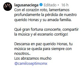 Jonathan Meléndez con La Gusana Ciega en concierto.