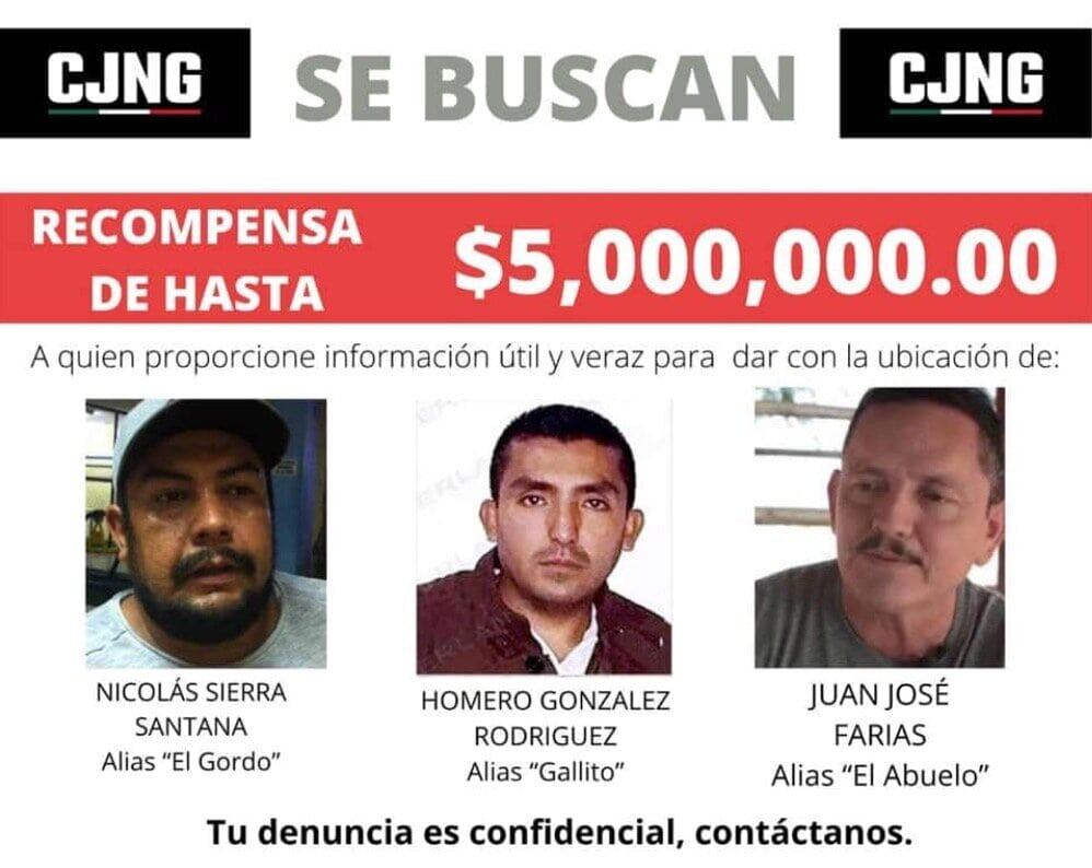 Recompensa del CJNG