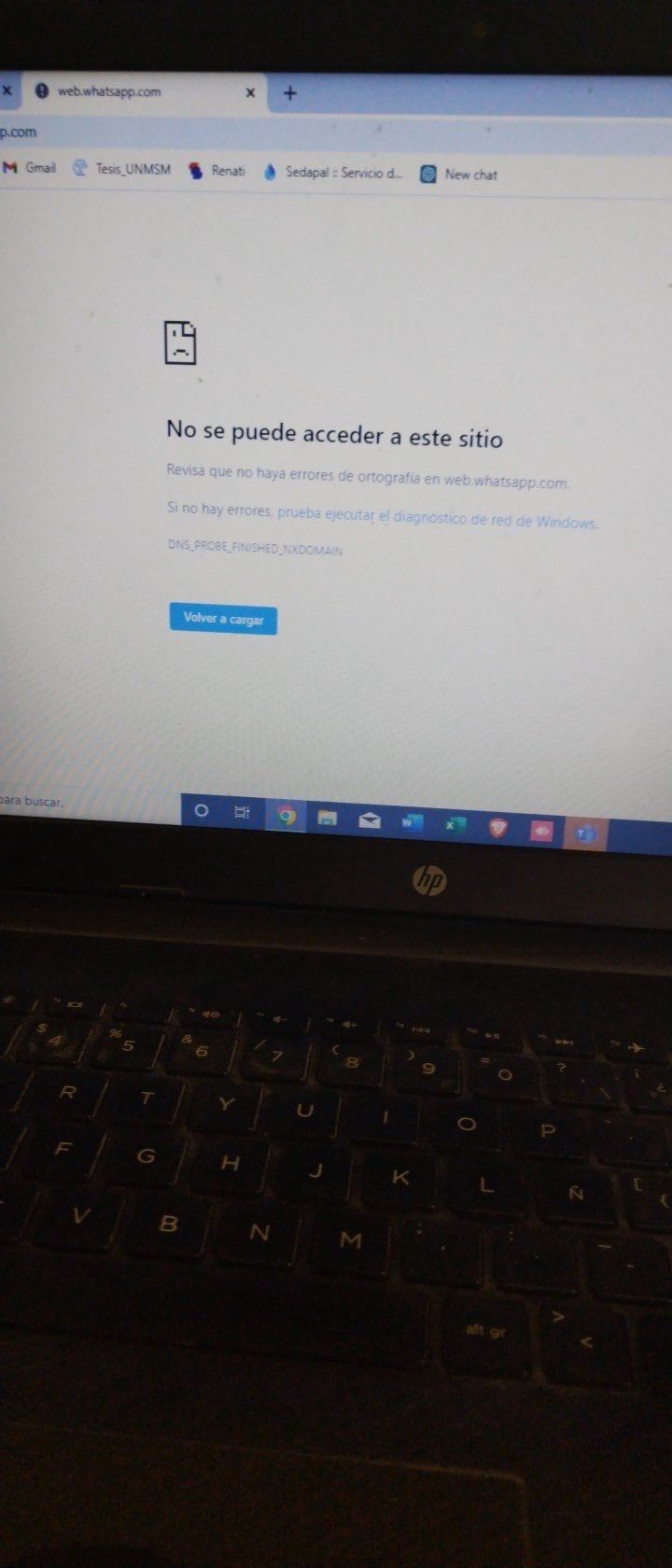 Usuarios reportan caída de WhatsApp en la versión web.
