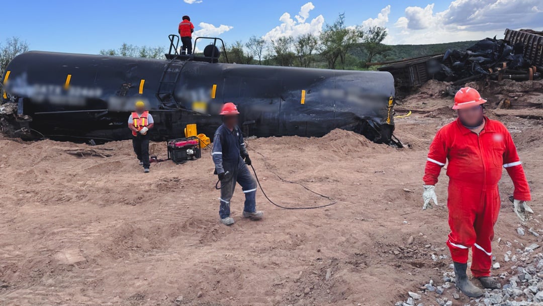 Profepa ordena a Ferromex reparar daños por derrame de tóxicos en Naco, Sonora