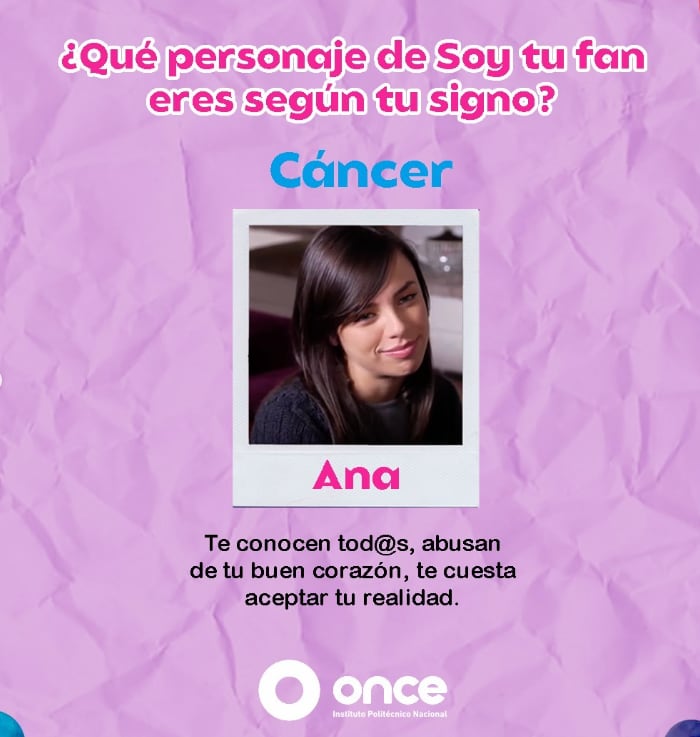 Personaje de 'Soy tu fan' según signo zodiacal