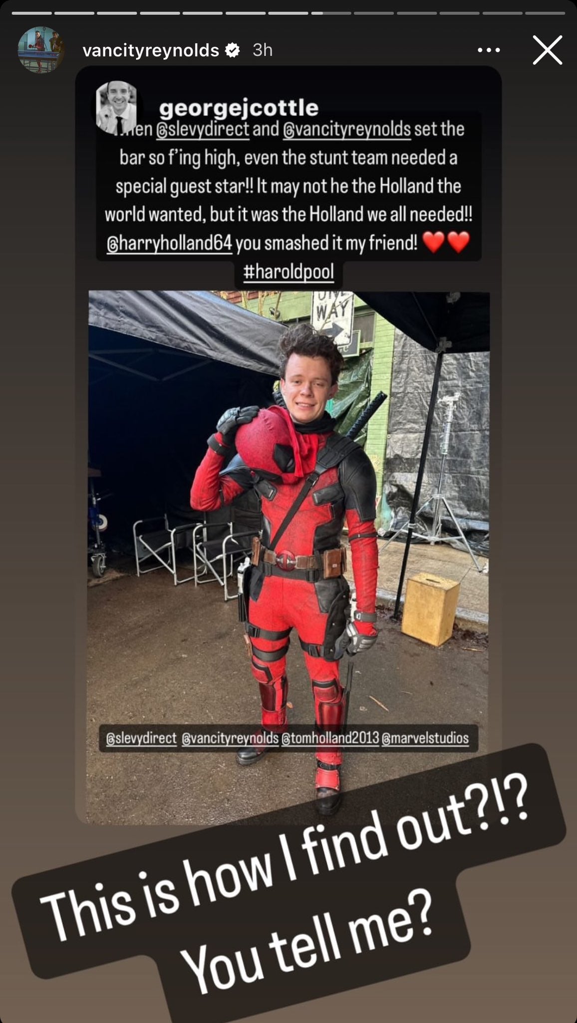 Harry Holland, hermano de Tom Holland estuvo en Deadpool y Wolverine