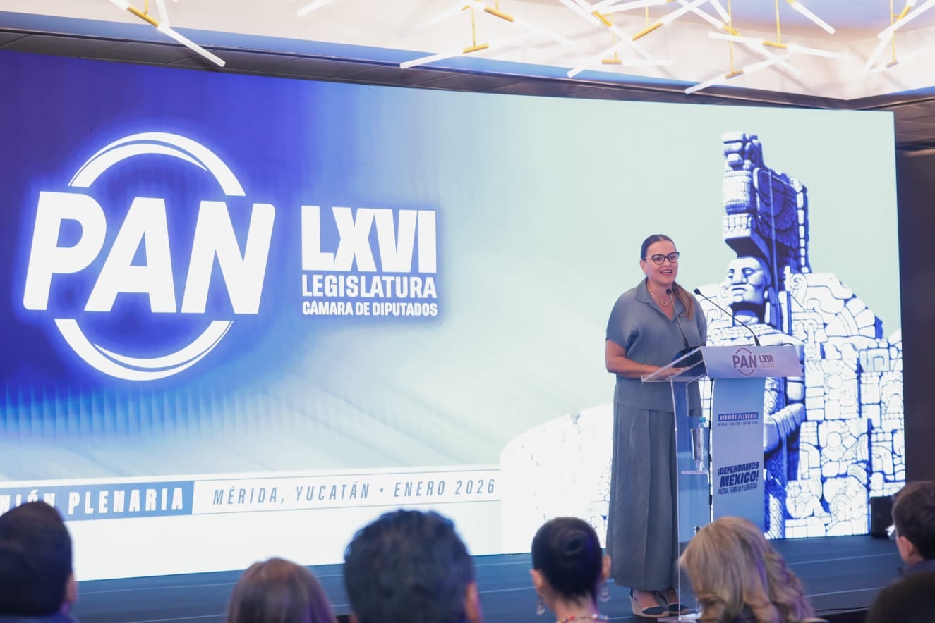 Cecilia Patrón destaca solidez del PAN en plenaria en Mérida.