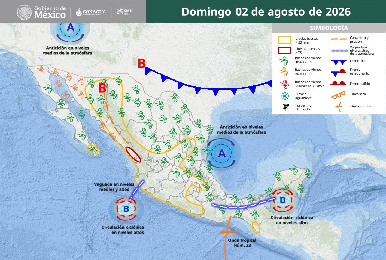 Un frente frío atípico sorprenderá este fin de semana a varios estados de México