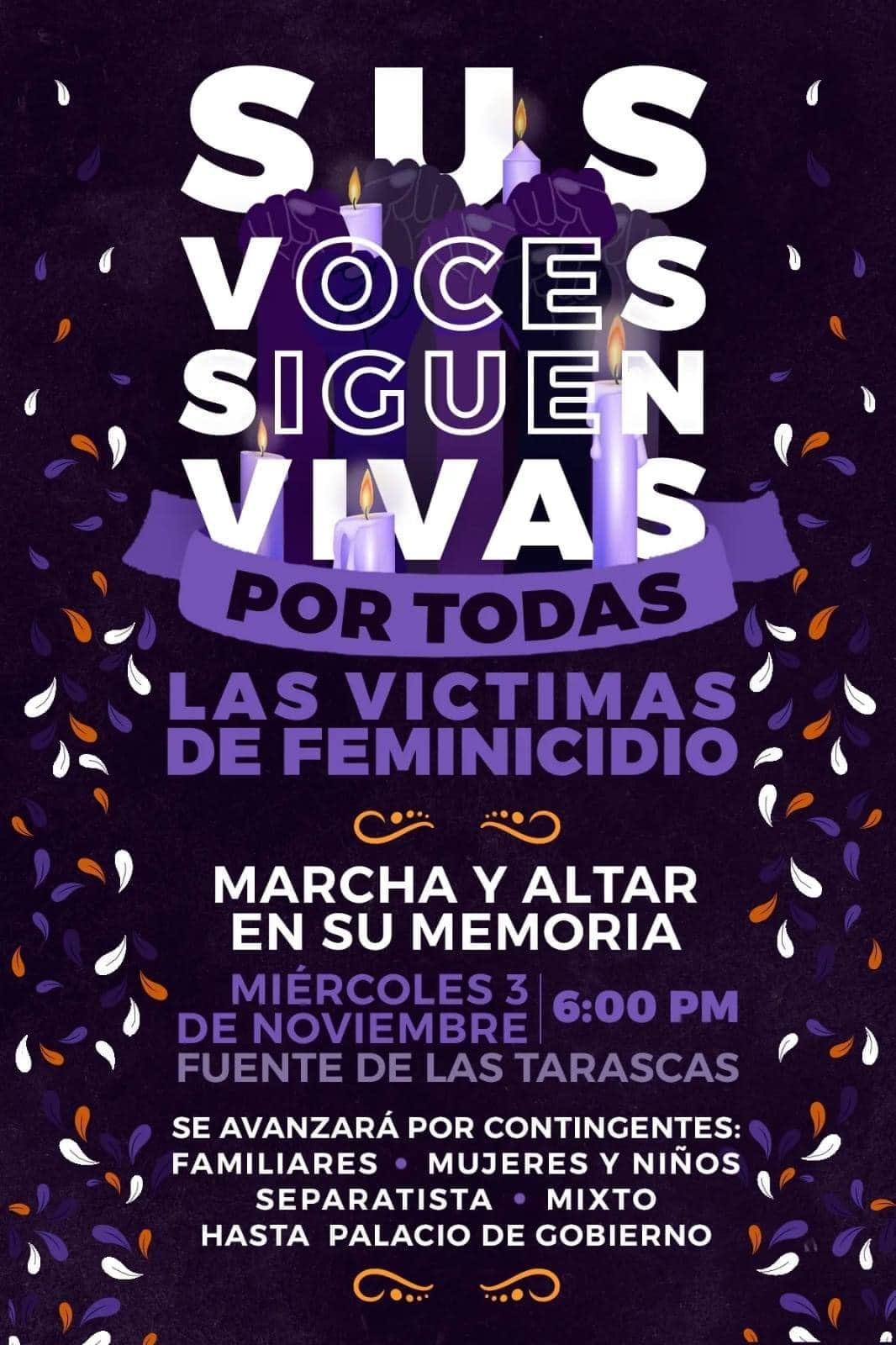 Convocatoria a protesta en Michoacán