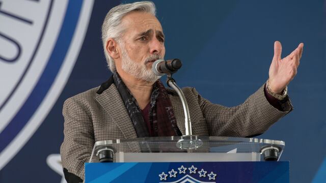 Jesús Martínez en conferencia de prensa.