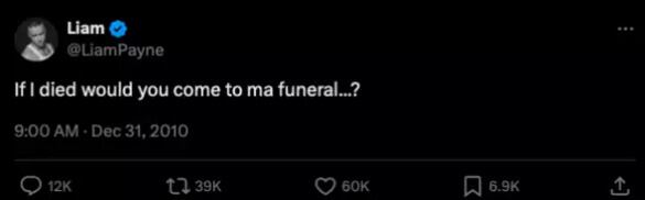 Liam Payne en Twitter