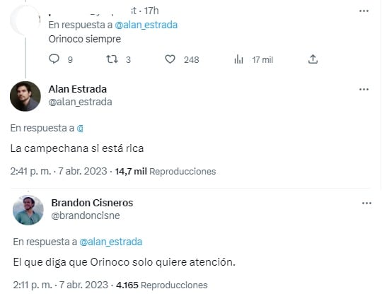 Algunos defendieron los tacos Orinoco