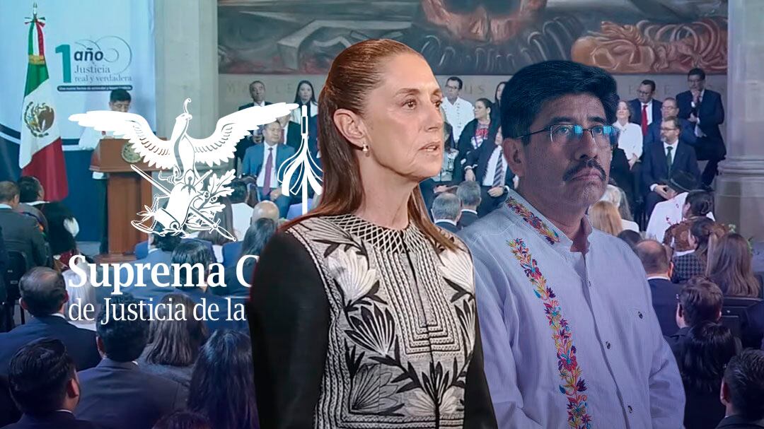 Sheinbaum asiste al primer informe de Hugo Aguilar al frente de la SCJN