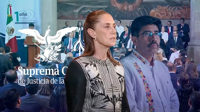 Claudia Sheinbaum llega al primer informe de Hugo Aguilar frente a la SCJN