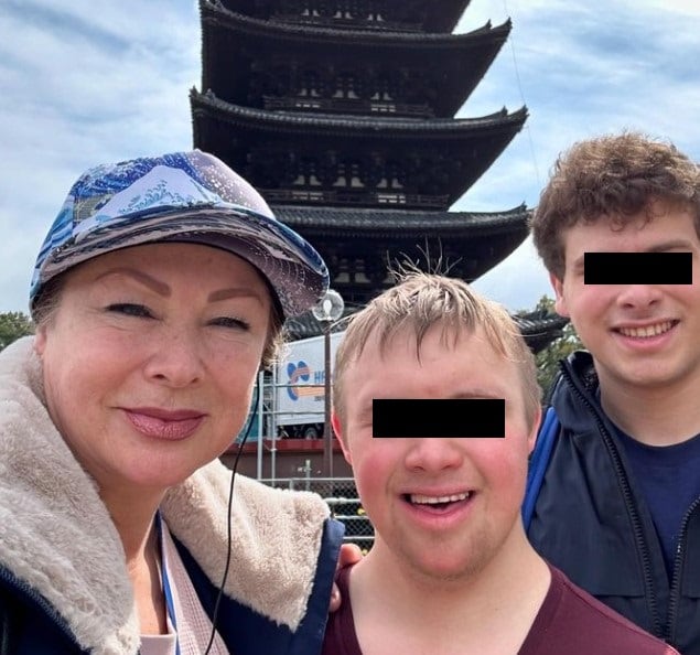 Leticia Calderón y sus hijos