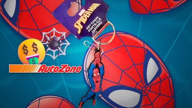 Llavero de Spider-Man en Autozone