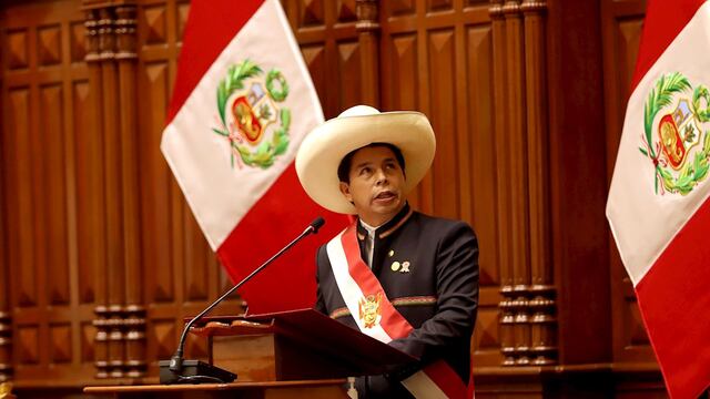 Pedro Castillo, presidente de Perú.